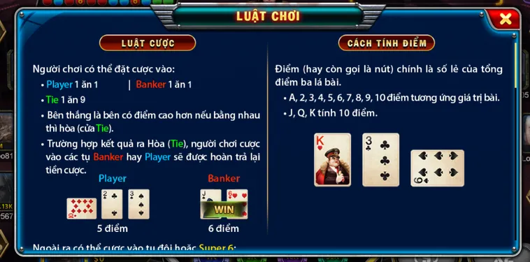 Baccarat Super 6 Tại Gem88 Trò Chơi Bài Đẳng Cấp Với Thưởng Cao