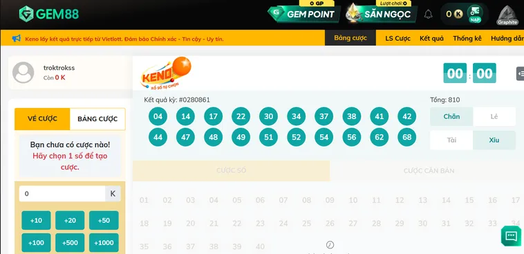 Chinh Phục Keno Vietlottt Tại Gem88 Với Tỷ Lệ Trả Thưởng Cực Khủng