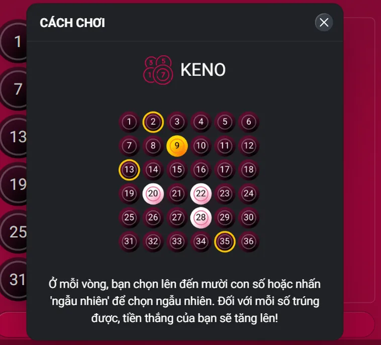 Keno X Tại Gem88 Trải Nghiệm Cá Cược Đẳng Cấp Quốc Tế Cho Game Thủ