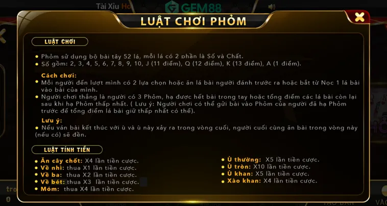 Chinh Phục Đỉnh Cao Phỏm Tại Gem88 Với Những Chiến Thuật Độc Đáo Nhất