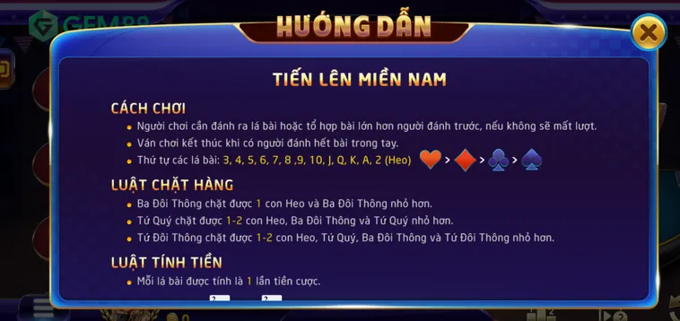 Khám Phá Thế Giới Tiến Lên Miền Nam Tại Gem88 Đẳng Cấp Nhất Năm 2026